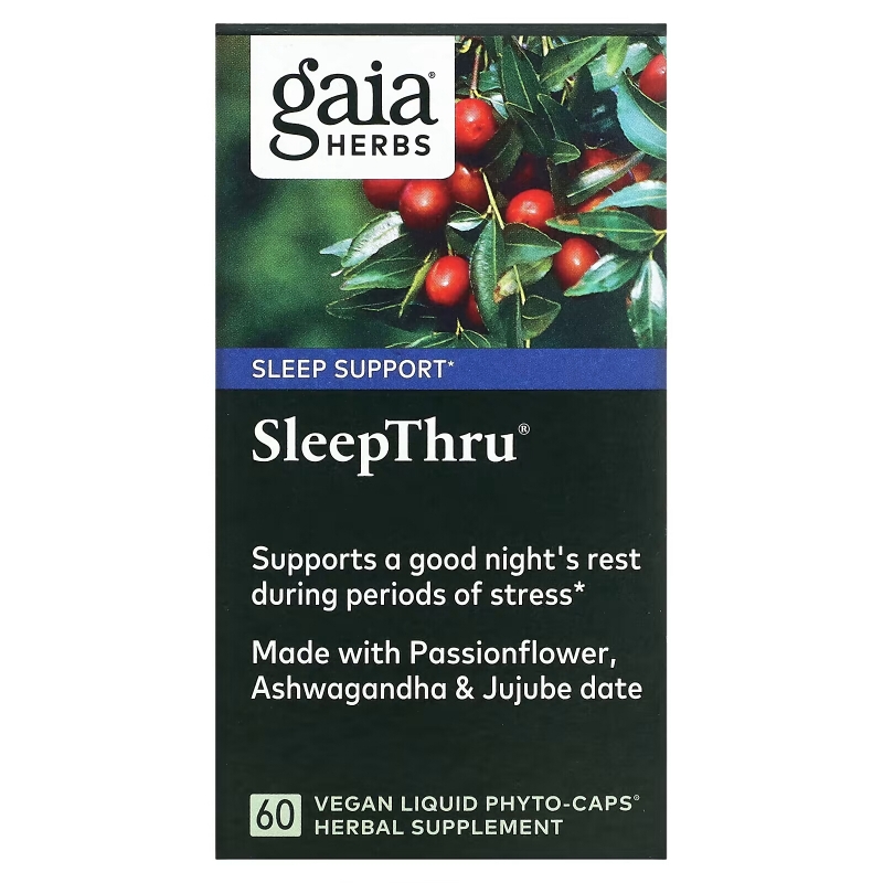 Gaia Herbs SleepThru 60 Veggie Liquid Phyto-Caps