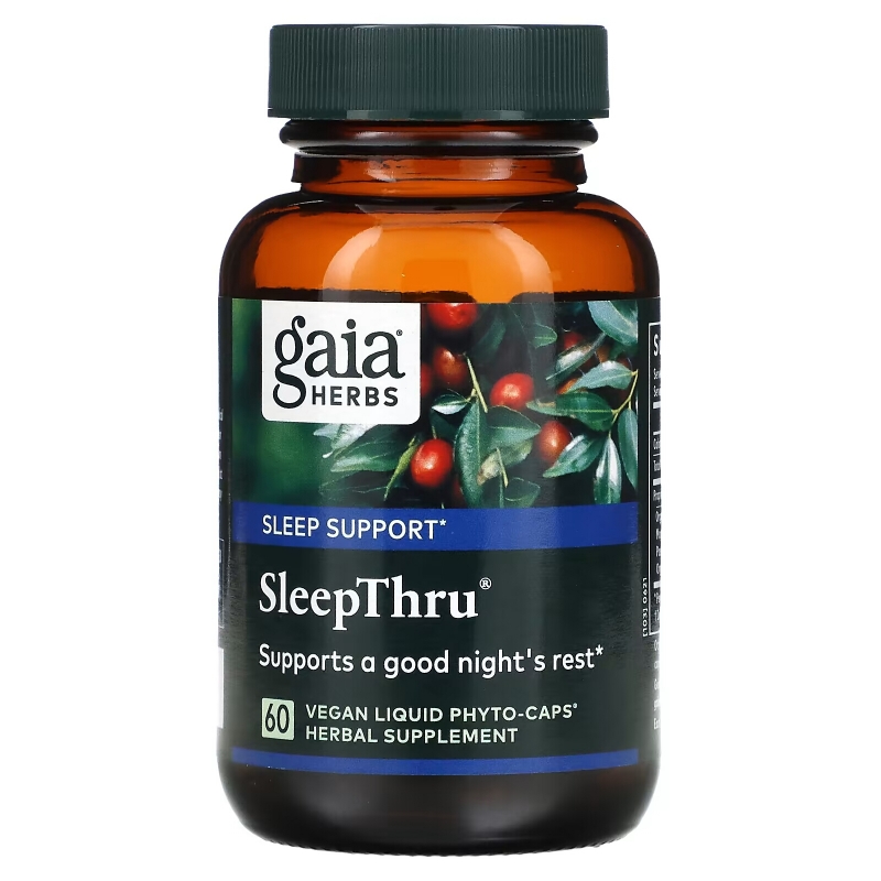 Gaia Herbs SleepThru 60 Veggie Liquid Phyto-Caps