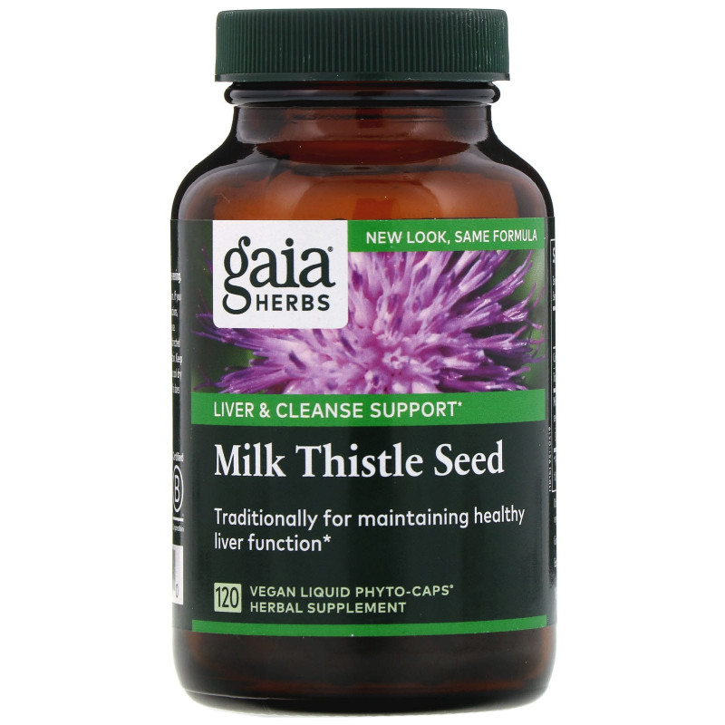 Gaia Herbs Семена расторопши 120 растительных фитокапсул