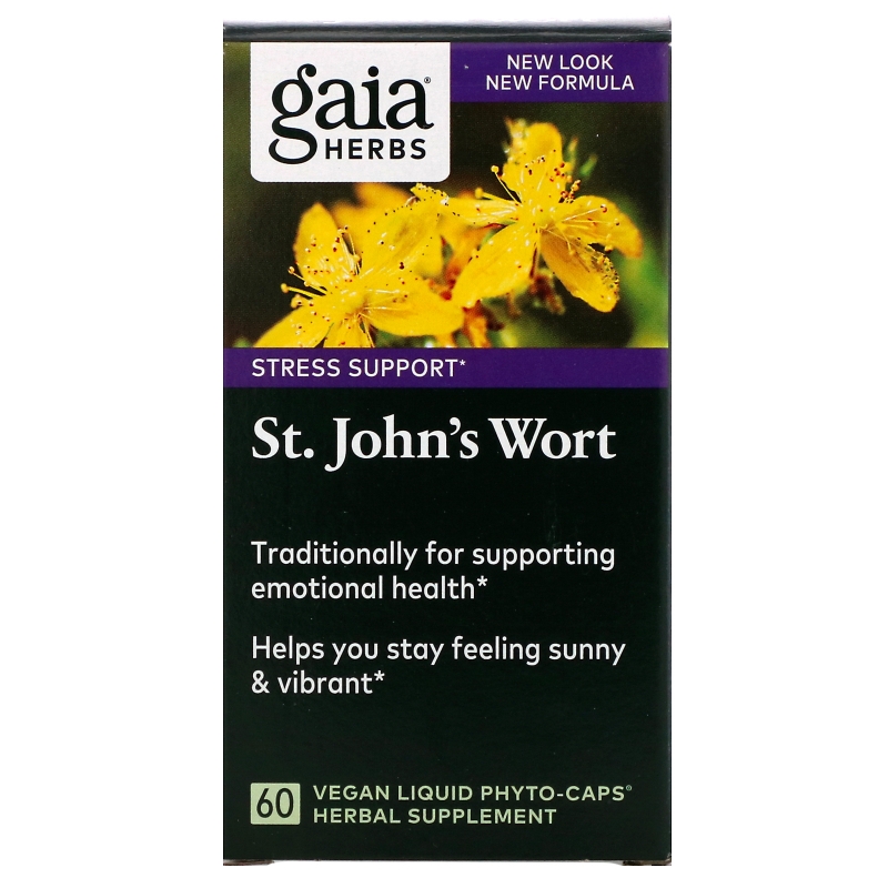 Gaia Herbs Зверобой 60 растительных жидкостных фитокапсул