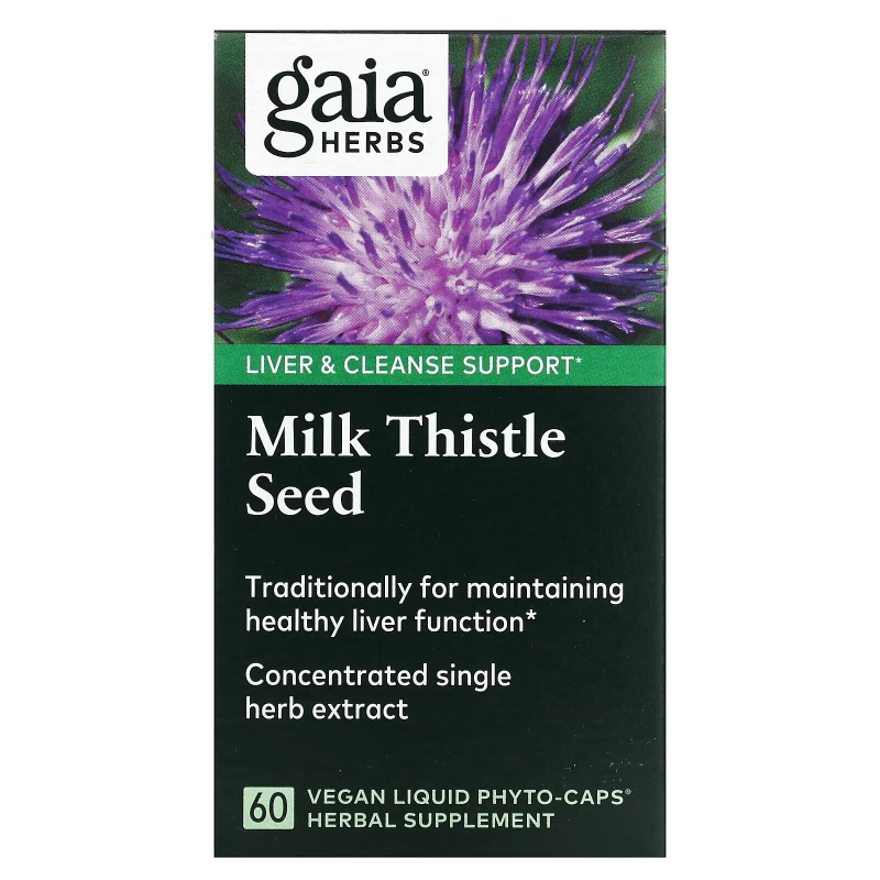 Gaia Herbs Milk Thistle Seed 60 Vegetarian Liquid Phyto-Caps