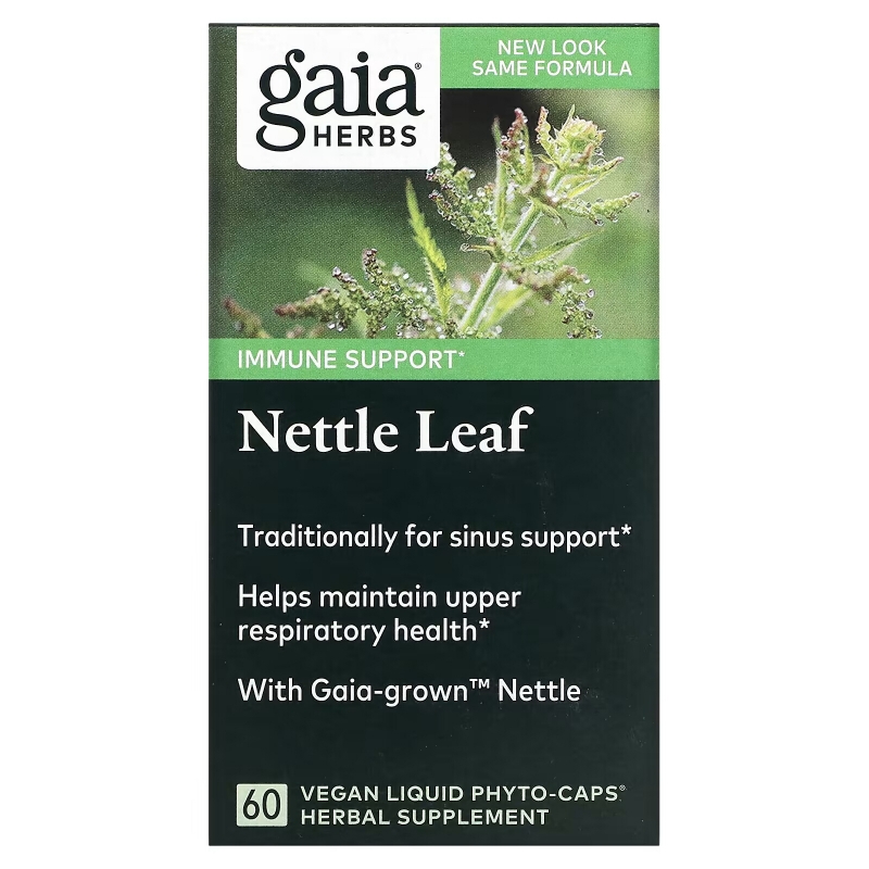 Gaia Herbs Лист крапивы 60 жидких фито-капсул на растительной основе