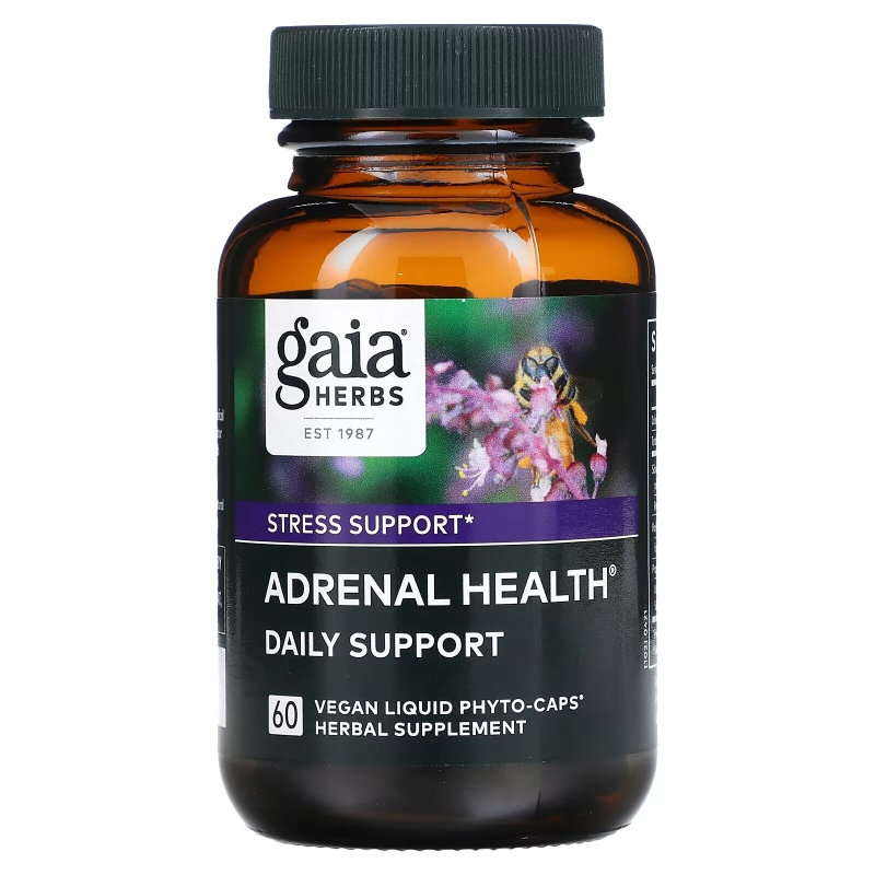 Gaia Herbs Adrenal Health 60 Veggie Liquid Phyto-Caps