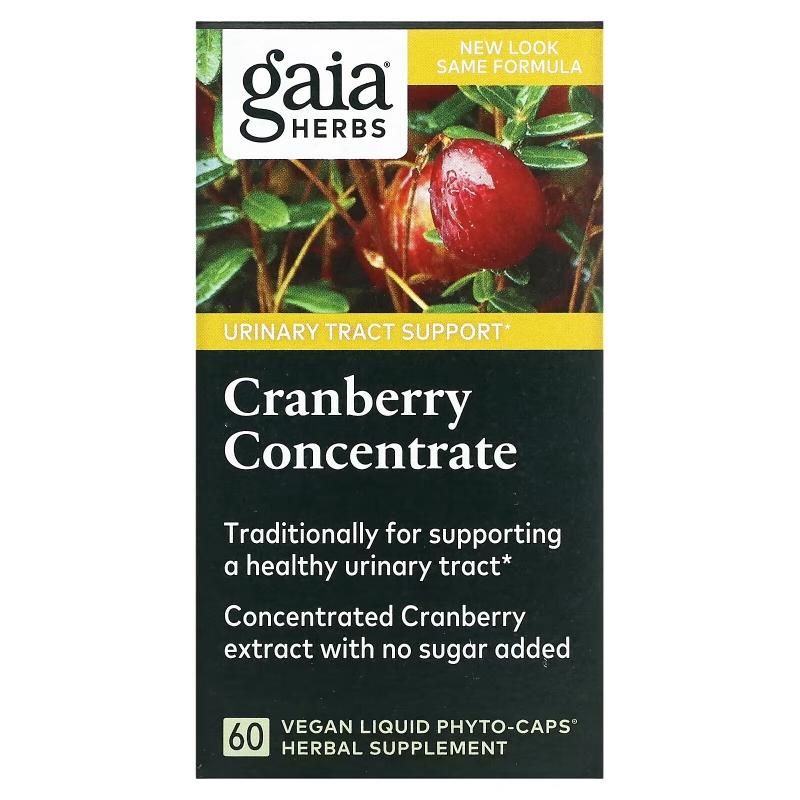 Gaia Herbs Клюквенный концентрат 60 вегетарианских жидких фито-капсул