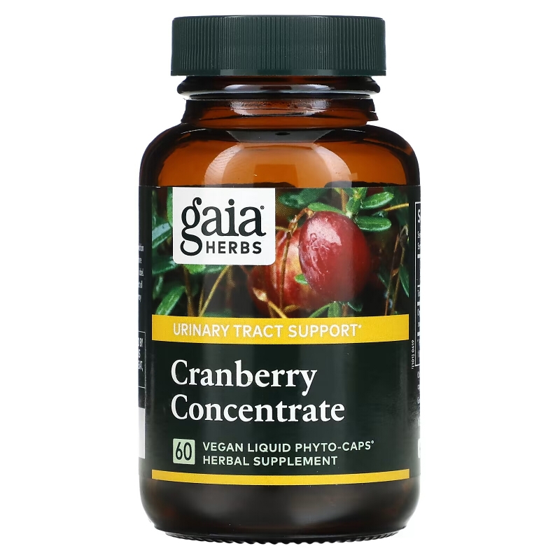 Gaia Herbs Клюквенный концентрат 60 вегетарианских жидких фито-капсул
