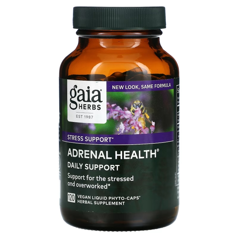 Gaia Herbs Здоровье надпочечников 120 жидких растительных фитокапсул