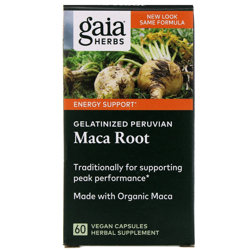 Gaia Herbs Корень маки 60 растительных капсул
