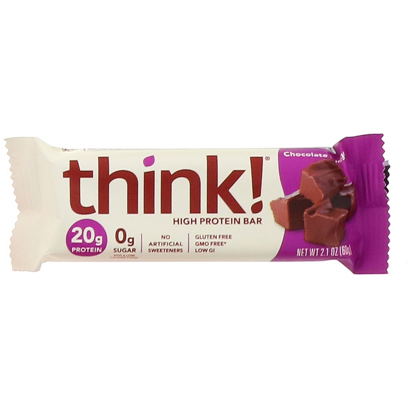 ThinkThin, Протеиновый батончик, шоколадная помадка, 10 батончиков, 60 г (1,1 унция) каждый