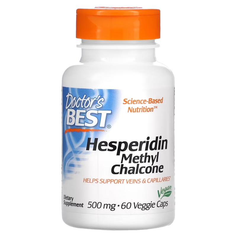 Doctor's Best Гесперидин метил халькон (Best Hesperidin Methyl Chalcone) 500 мг 60 растительных капсул