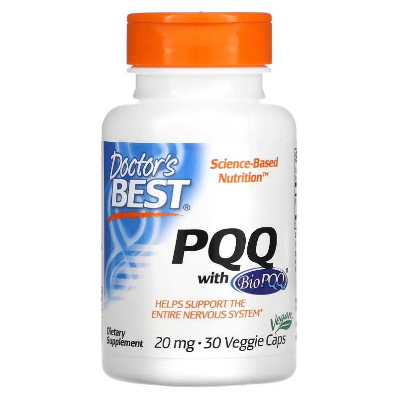 Doctor's Best, Лучший PQQ (пирролохинолинохинон), 20 мг, 30 капсул на растительной основе
