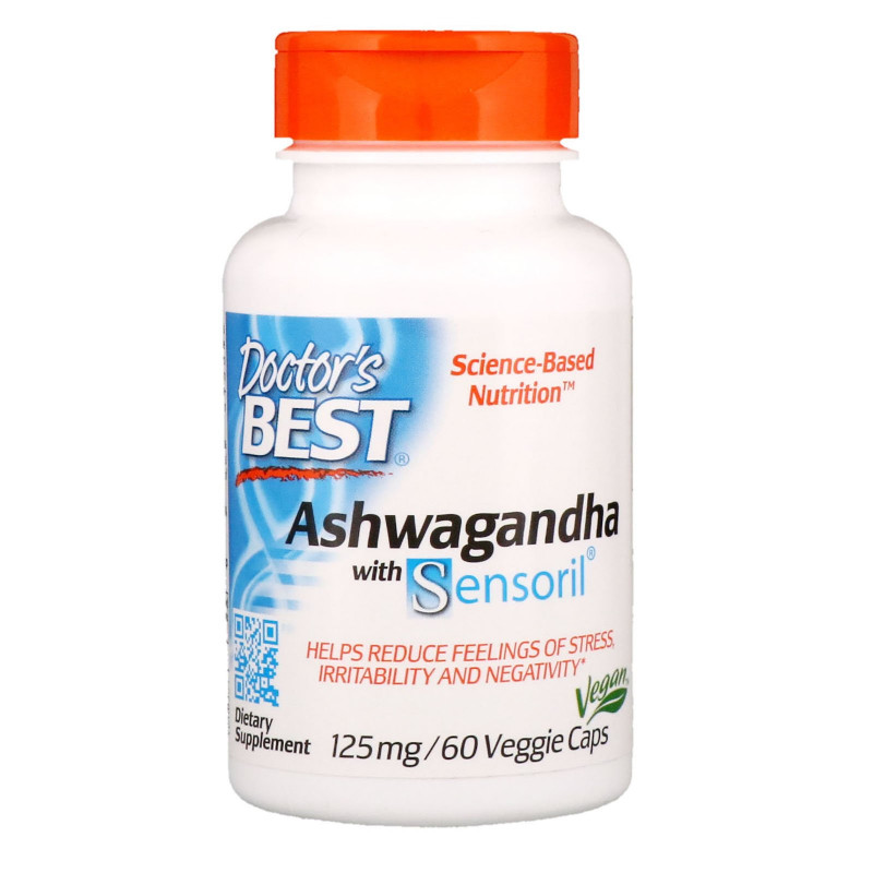 Doctor's Best Best Ashwagandha с Sensoril 125 мг 60 растительных капсул