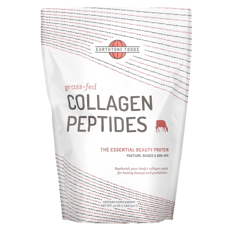 Earthtone Foods, Grass Fed Collagen Peptides, 32 oz (907 g)