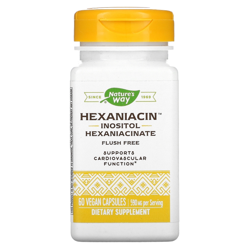 Enzymatic Therapy HexaNiacin Ниацин 60 вегетарианских капсул