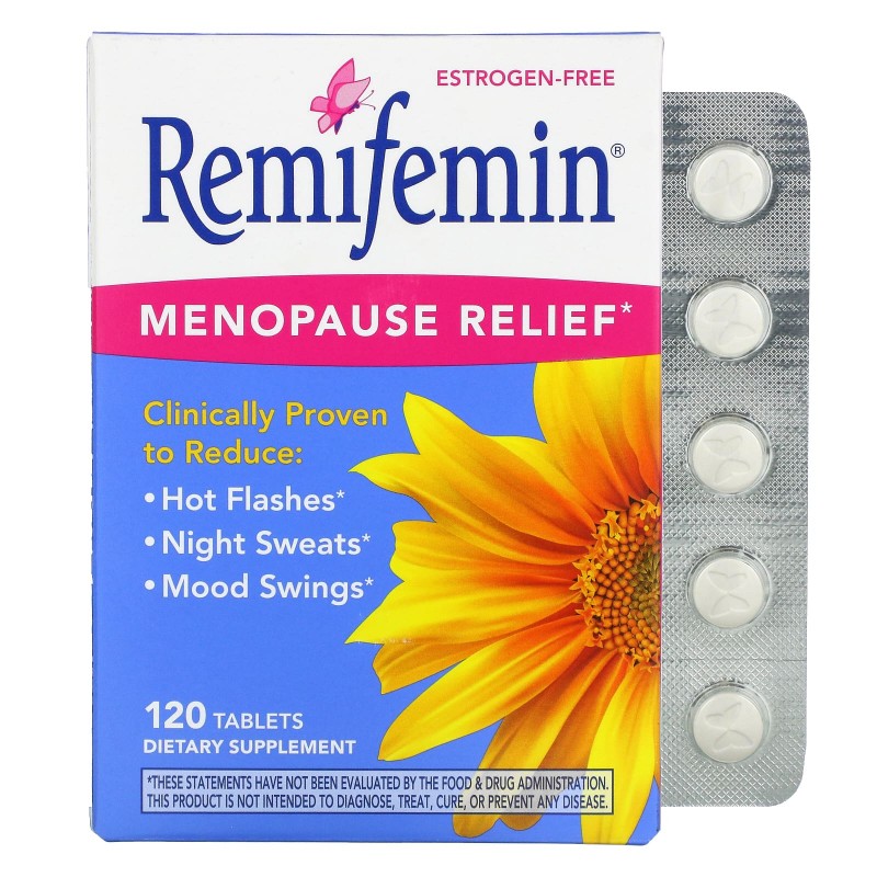 Enzymatic Therapy Ремифемин смягчение симптомов при перименопаузе и менопаузе 120 таблеток