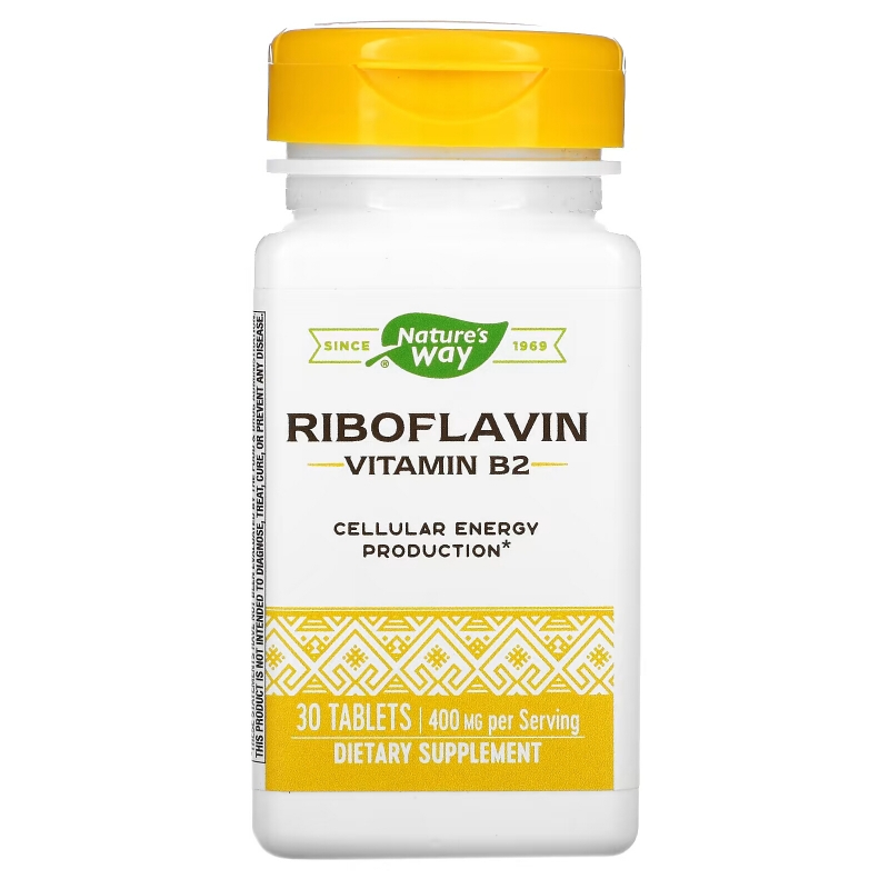 Enzymatic Therapy Рибофлавин энергия 30 таблеток