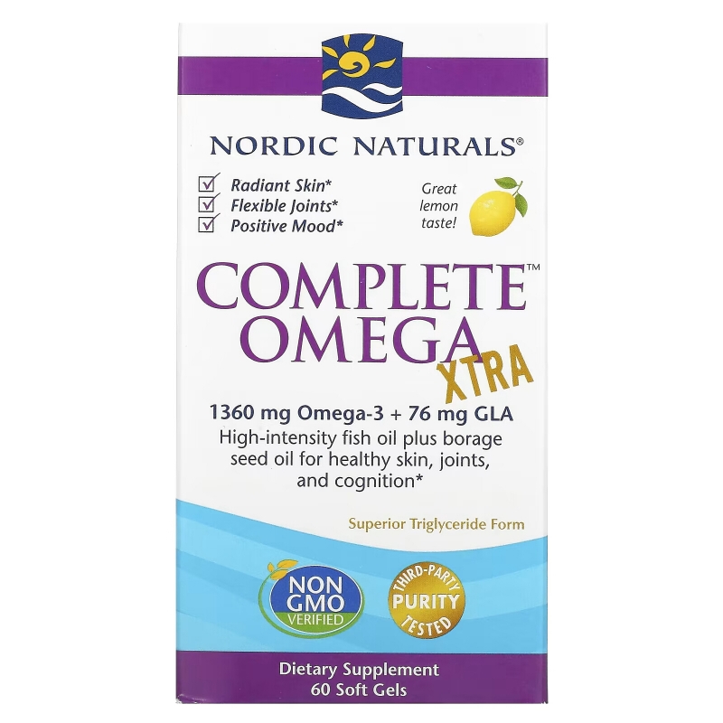 Nordic Naturals Complete Omega Xtra Lemon 1000 mg 60 Soft Gels