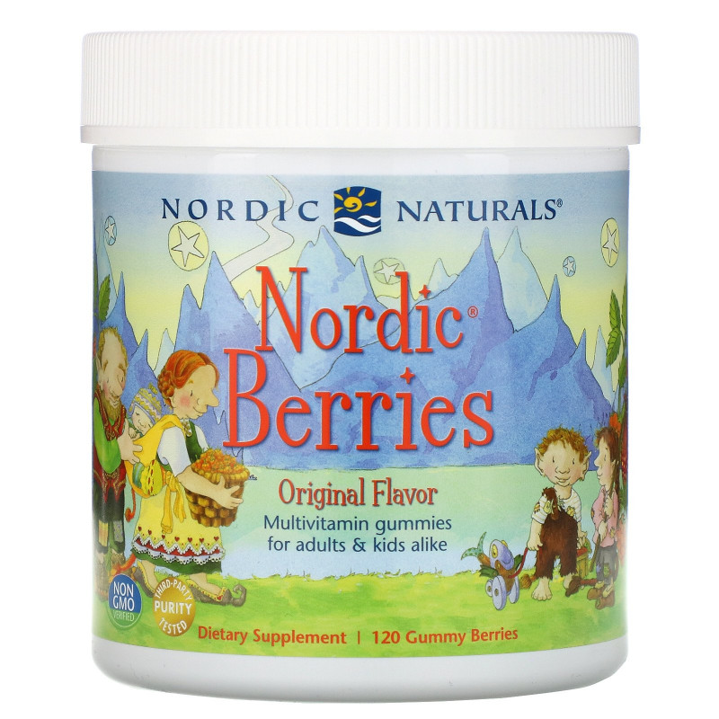 Nordic Naturals Nordic Berries поливитаминные жевательные конфеты 120 жевательных конфет