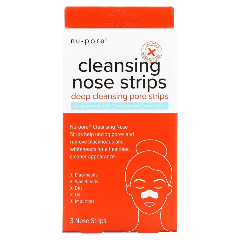 Nu-Pore, Cleansing Nose Strips, 3 Nose Strips