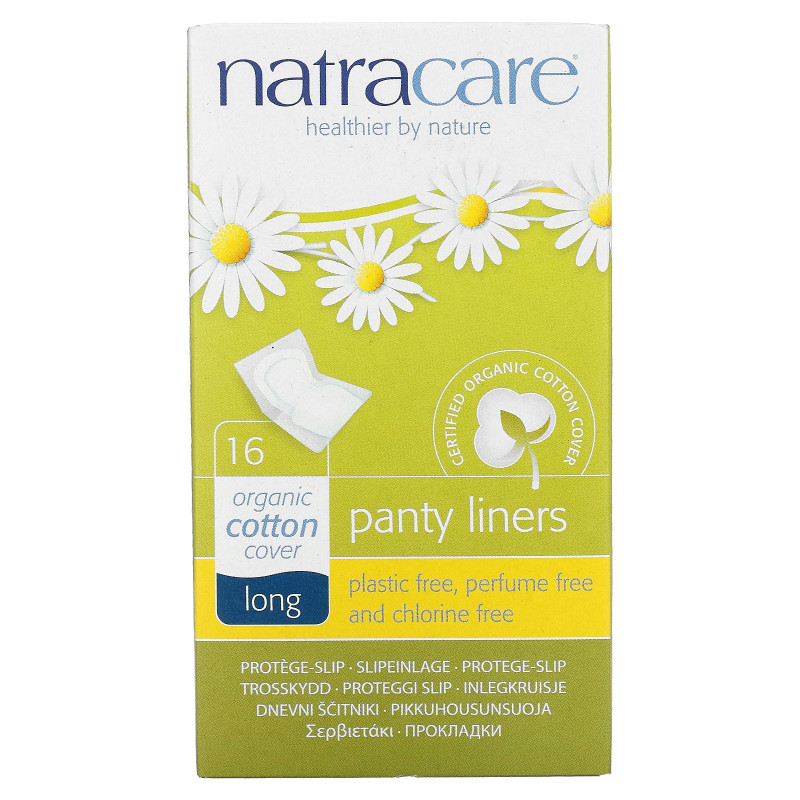 Natracare Organic & Natural Panty Liners Long 16 Liners