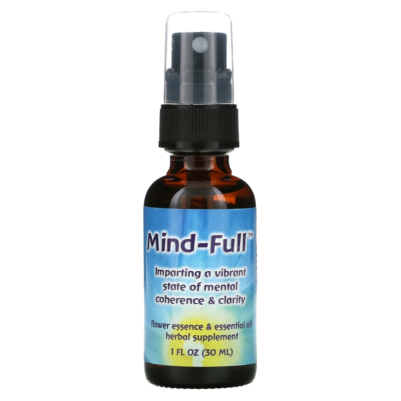Flower Essence Services Mind-Full Flower Essence & Essential Oil 1 fl oz (30ml)