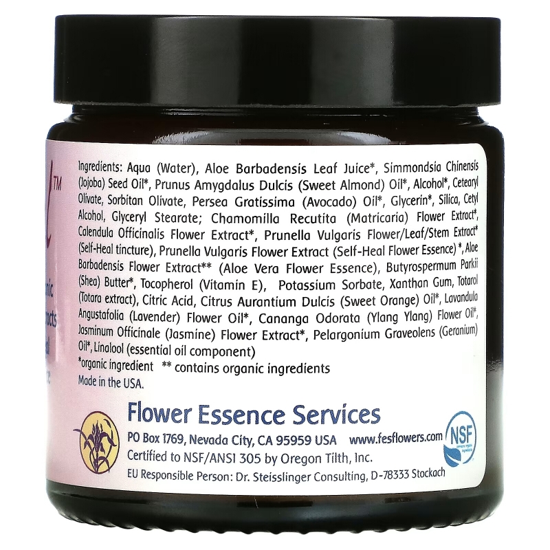 Flower Essence Services Self Heal Skin Cream 4 fl oz (118 ml)