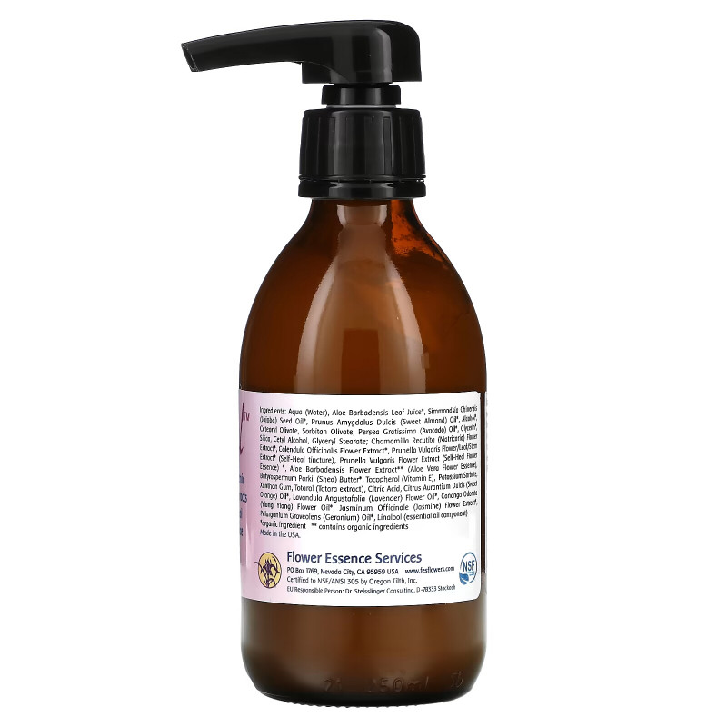 Flower Essence Services Self Heal Skin Creme 8 fl oz (236 ml)
