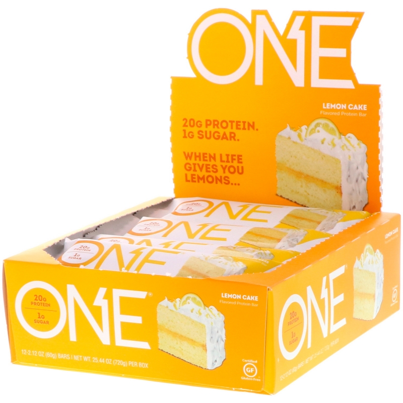 Oh Yeah! One Lemon Cake Flavor 12 Bars 2.12 oz (60 g) Each
