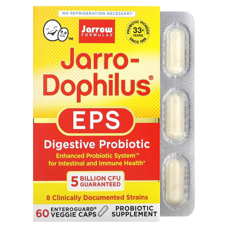 Jarrow Formulas Jarrow-Dophilus EPS 60 овощных капсул