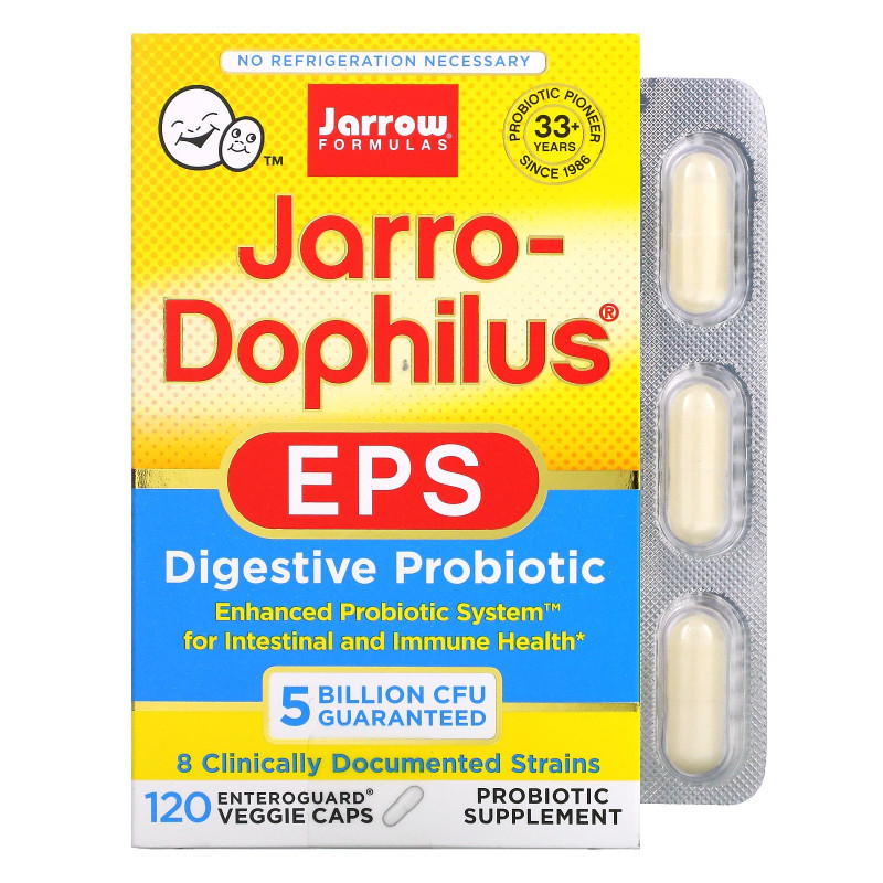 Jarrow Formulas Jarro-Dophilus EPS 120 Овощных капсул