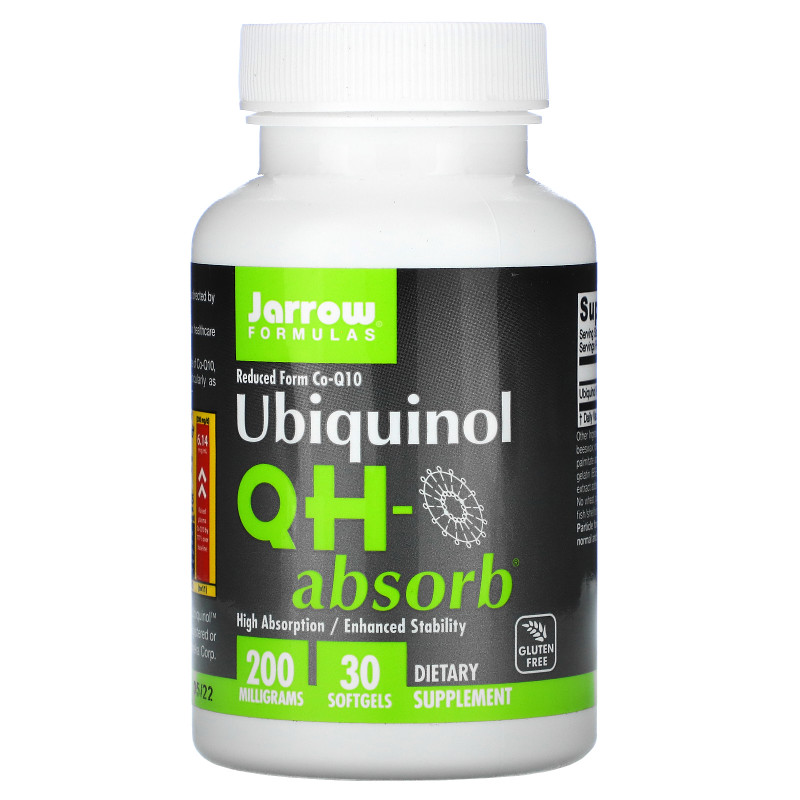 Jarrow Formulas QH-absorb Убихинол 200 мг 30 Капсул