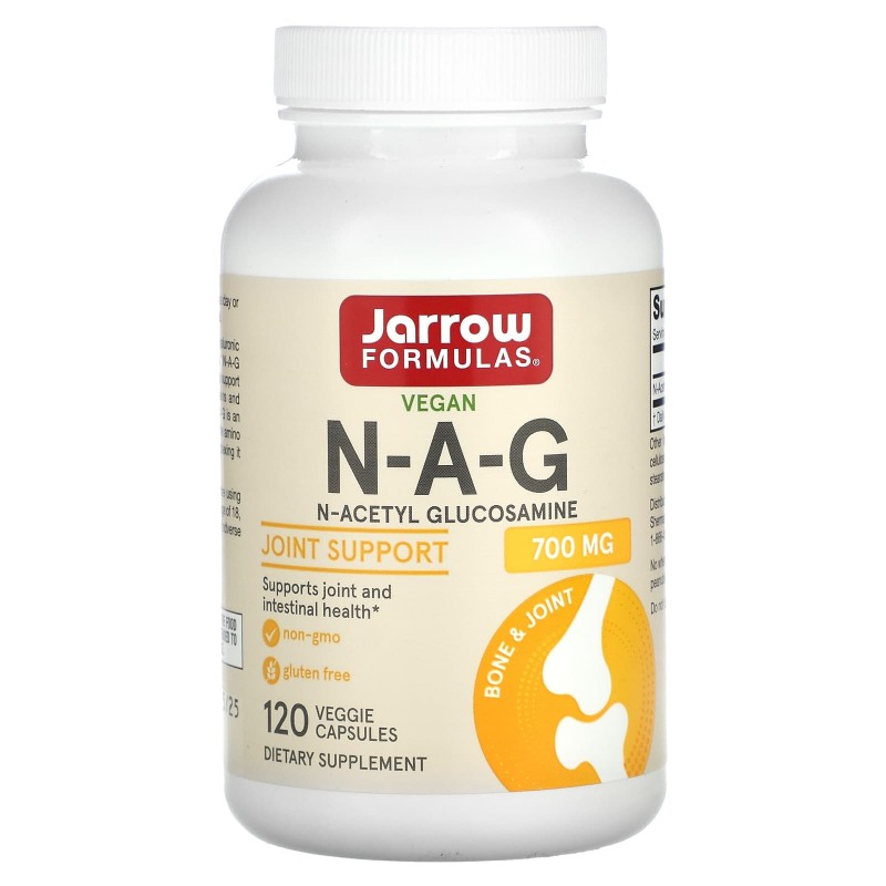 Jarrow Formulas N-A-G (N-ацетилглюкозамин) 700 мг 120 вегетариансикх капсул