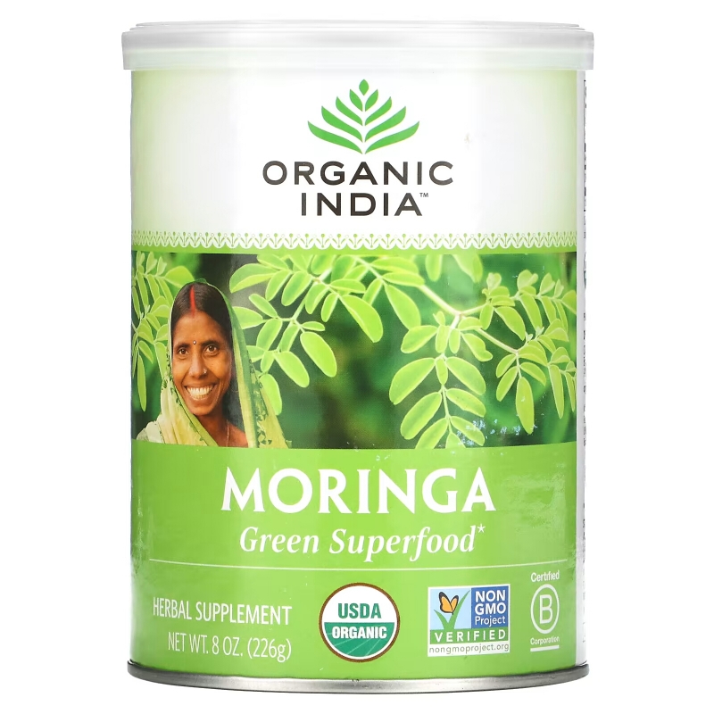 Organic India Порошок листьев моринги 8 унций (226 г)