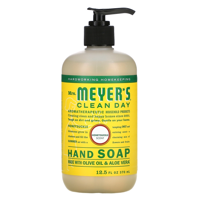 Mrs. Meyers Clean Day Жидкое мыло для рук с ароматом жимолости 125 жидких унций (370 мл)