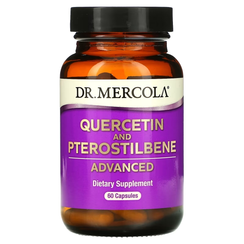 Dr. Mercola, Quercetin and Pterostilbene Advanced, 60 Capsules