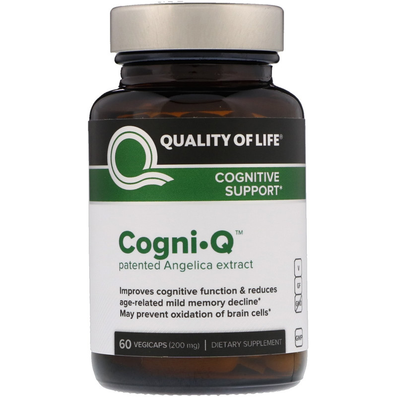 Quality of Life Labs CognI·Q Cognitive Support 200 mg 60 Veggie Caps