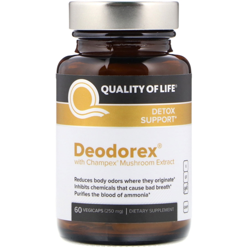 Quality of Life Labs Deodorex  с экстрактом гриба Champex 60 овощных капсул