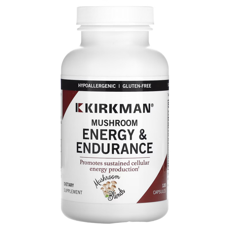 Kirkman Labs, Mushroom, Energy & Endurance, 120 Capsules
