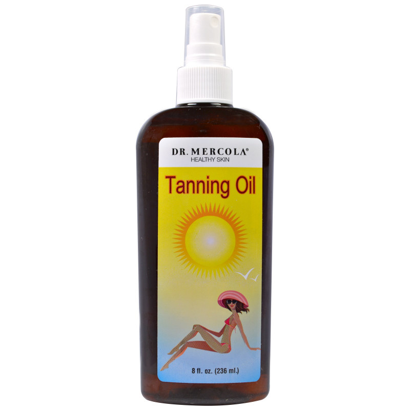 Dr. Mercola Healthy Skin Natural Tanning Oil with Green Tea 8 fl oz (236 ml)