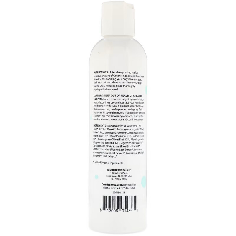 Dr. Mercola, Healthy Pets, Organic Peppermint Conditioner for Dogs, 8 fl oz (237 ml)