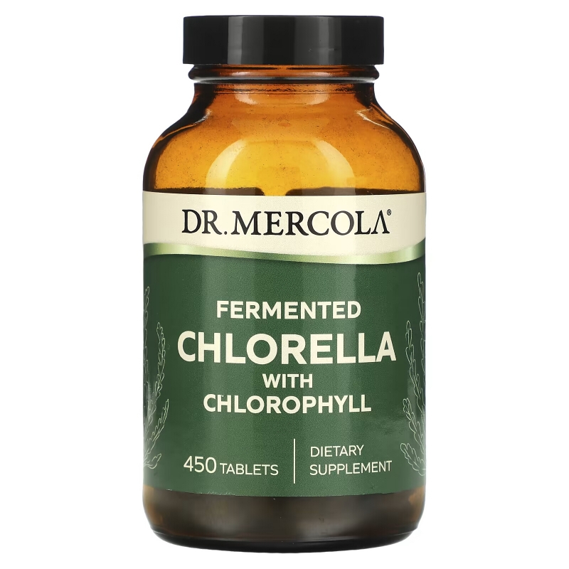 Dr. Mercola Премиум добавки  ферментированный экстракт хлореллы 450 таблеток