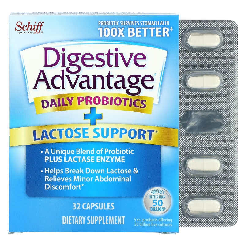 Schiff Digestive Advantage Lactose Defense Formula 32 Capsules