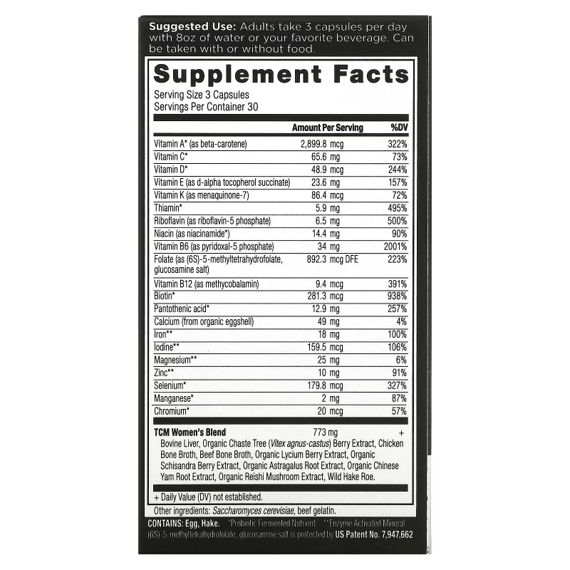 Dr. Axe / Ancient Nutrition, Ancient Multi, Women's, 90 Capsules