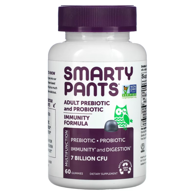 SmartyPants, Complete, Пробиотик для Взрослых, Голубика, 60 Жевательных Сладостей