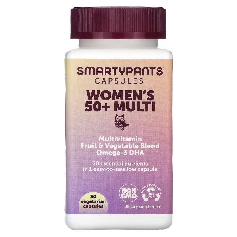 SmartyPants, Мультивитамины для женщин старше 50 лет, 30 вегетарианских капсул