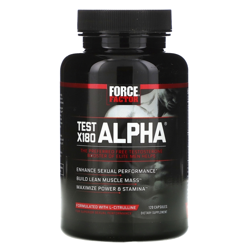 Force Factor, Test X180 Alpha, Testosterone Booster, 120 Capsules