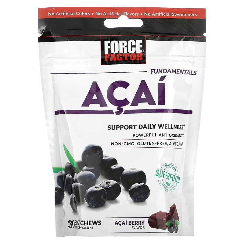 Force Factor, Fundamentals, Acai, 30 Soft Chews
