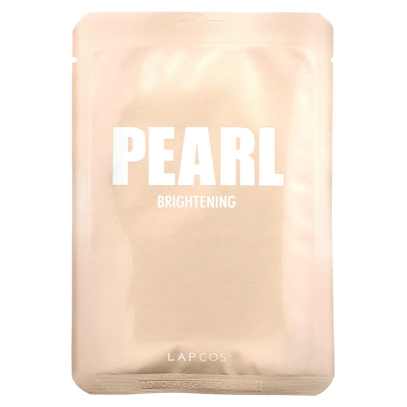 Lapcos, Daily Skin Mask Pearl, Brightening, 5 Sheets, 0.81 fl oz (24 ml) Each