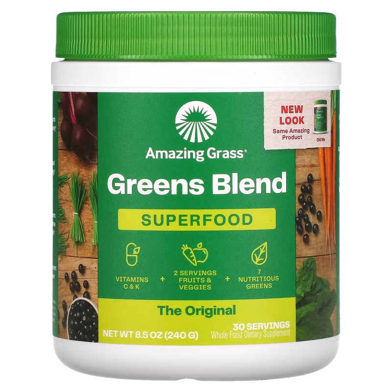 Amazing Grass GreenSuperFood Порошок для приготовления натурального напитка 85 унций (240 г)