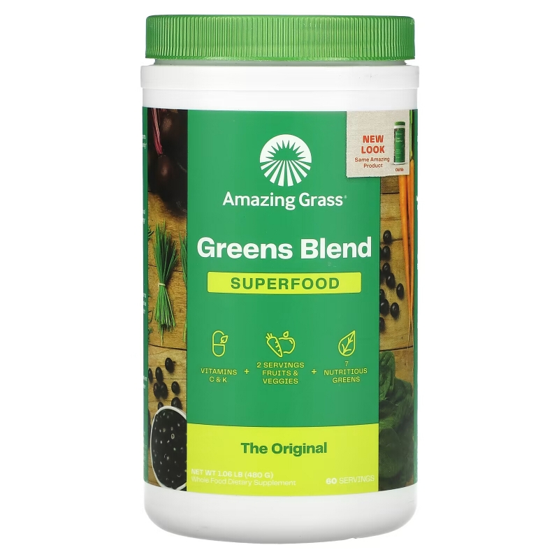 Amazing Grass GreenSuperFood Порошок для приготовления натурального напитка 17 унций (480 г)