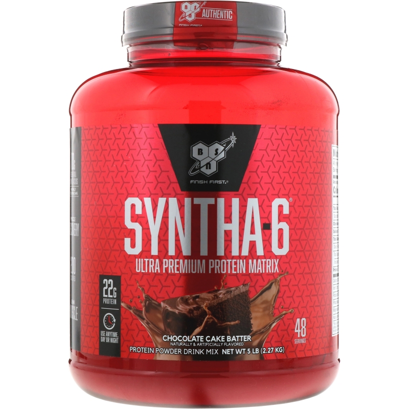 BSN Syntha 6 Ультра Премиум Протеин Шоколадный Торт 5.0 фунта (2.27 кг)